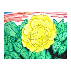 Sunset Rose Watercolor Double Sided Flano Blanket (mini)  by okhismakingart