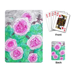 Roses With Gray Skies Playing Cards Single Design by okhismakingart