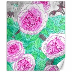 Roses With Gray Skies Canvas 8  X 10  by okhismakingart