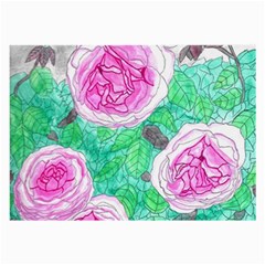 Roses With Gray Skies Large Glasses Cloth (2-side) by okhismakingart