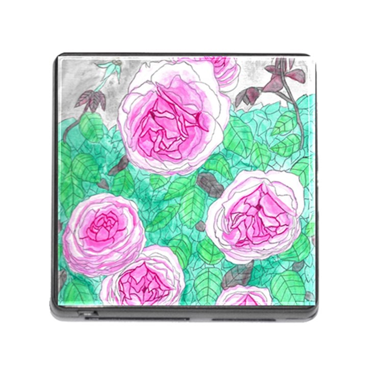 Roses with Gray Skies Memory Card Reader (Square 5 Slot)