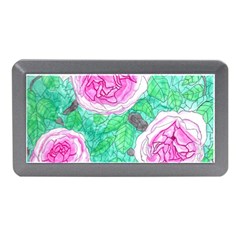 Roses With Gray Skies Memory Card Reader (mini) by okhismakingart