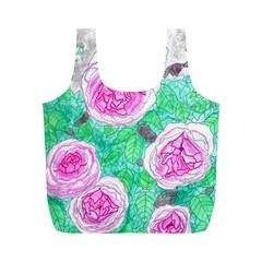 Roses With Gray Skies Full Print Recycle Bag (m) by okhismakingart