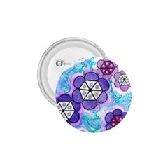 Hexagonal Flowers 1 75  Buttons by okhismakingart