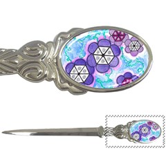 Hexagonal Flowers Letter Opener by okhismakingart