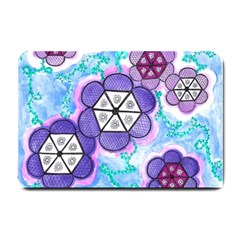 Hexagonal Flowers Small Doormat 