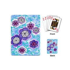 Hexagonal Flowers Playing Cards (mini) by okhismakingart