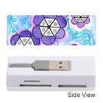 Hexagonal Flowers Memory Card Reader (Stick) Front