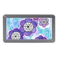 Hexagonal Flowers Memory Card Reader (mini) by okhismakingart