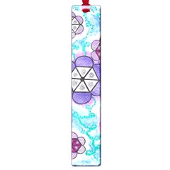 Hexagonal Flowers Large Book Marks by okhismakingart