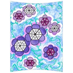 Hexagonal Flowers Back Support Cushion by okhismakingart