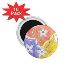 Tricolor Garden  1 75  Magnets (10 Pack)  by okhismakingart