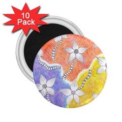 Tricolor Garden  2 25  Magnets (10 Pack)  by okhismakingart