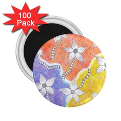 Tricolor Garden  2 25  Magnets (100 Pack)  by okhismakingart