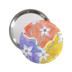 Tricolor Garden  2 25  Handbag Mirrors by okhismakingart