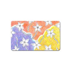 Tricolor Garden  Magnet (name Card) by okhismakingart