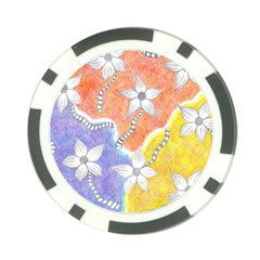 Tricolor Garden  Poker Chip Card Guard (10 Pack) by okhismakingart