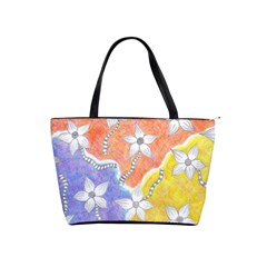 Tricolor Garden  Classic Shoulder Handbag by okhismakingart