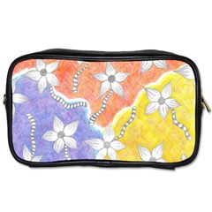 Tricolor Garden  Toiletries Bag (two Sides) by okhismakingart