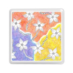 Tricolor Garden  Memory Card Reader (square) by okhismakingart