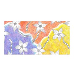 Tricolor Garden  Satin Wrap by okhismakingart