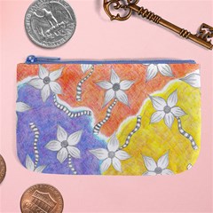 Tricolor Garden  Large Coin Purse by okhismakingart