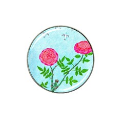 Roses And Seagulls Hat Clip Ball Marker by okhismakingart