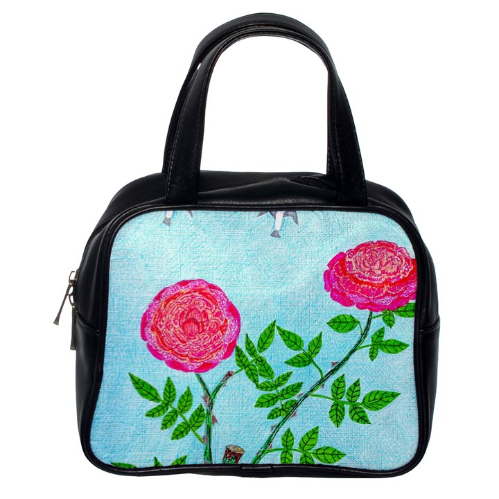 Roses and Seagulls Classic Handbag (One Side)