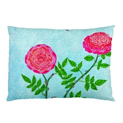 Roses And Seagulls Pillow Case (two Sides) by okhismakingart