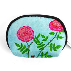 Roses And Seagulls Accessory Pouch (medium) by okhismakingart