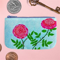 Roses And Seagulls Large Coin Purse by okhismakingart