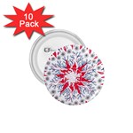 Flaming Sun Abstract 1.75  Buttons (10 pack) Front