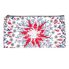 Flaming Sun Abstract Pencil Cases by okhismakingart