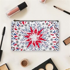 Flaming Sun Abstract Cosmetic Bag (medium) by okhismakingart