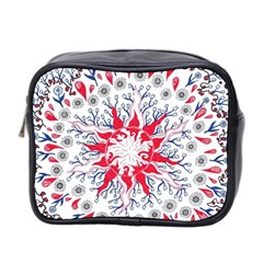 Flaming Sun Abstract Mini Toiletries Bag (two Sides) by okhismakingart