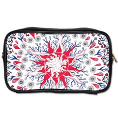 Flaming Sun Abstract Toiletries Bag (one Side) by okhismakingart