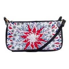 Flaming Sun Abstract Shoulder Clutch Bag by okhismakingart