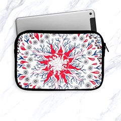 Flaming Sun Abstract Apple Ipad Mini Zipper Cases by okhismakingart