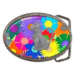 Floral Cat Belt Buckles by okhismakingart