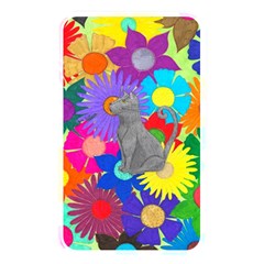 Floral Cat Memory Card Reader (rectangular) by okhismakingart