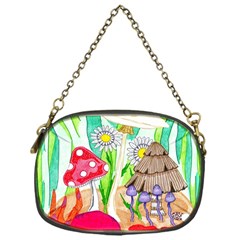 Iguana And Mushrooms Chain Purse (one Side) by okhismakingart