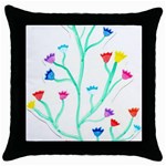 Cheerio Box Vine  Throw Pillow Case (Black) Front