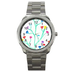 Cheerio Box Vine  Sport Metal Watch by okhismakingart