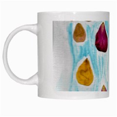 Rose Petal Shower White Mugs by okhismakingart