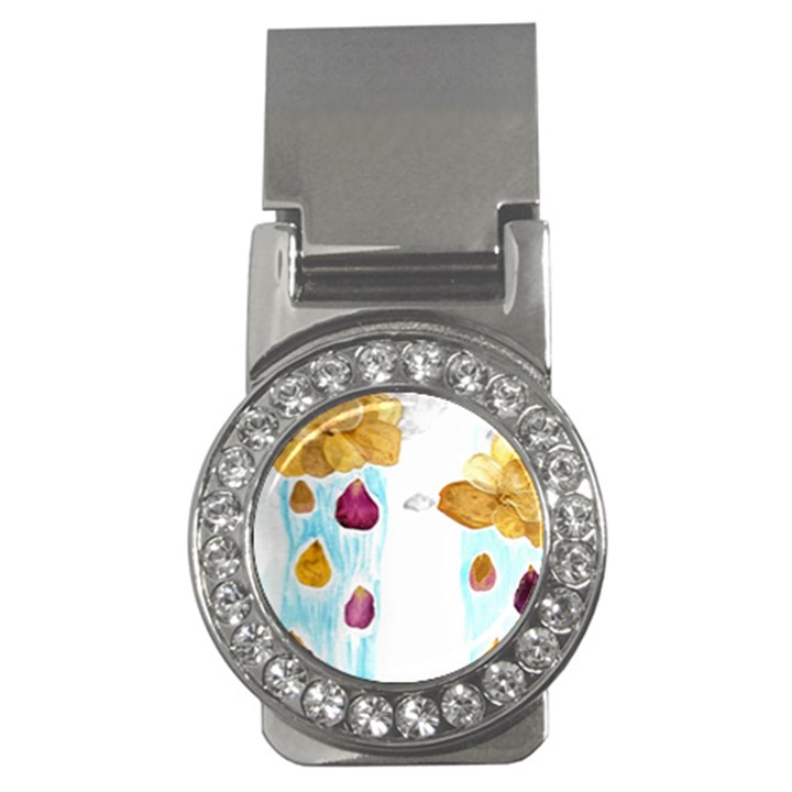 Rose Petal Shower Money Clips (CZ) 