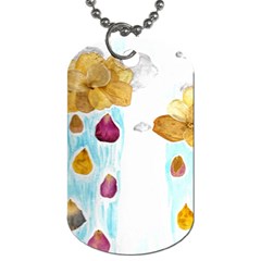 Rose Petal Shower Dog Tag (one Side) by okhismakingart