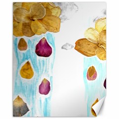 Rose Petal Shower Canvas 11  X 14  by okhismakingart