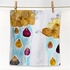 Rose Petal Shower Face Towel by okhismakingart