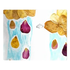 Rose Petal Shower Double Sided Flano Blanket (large)  by okhismakingart