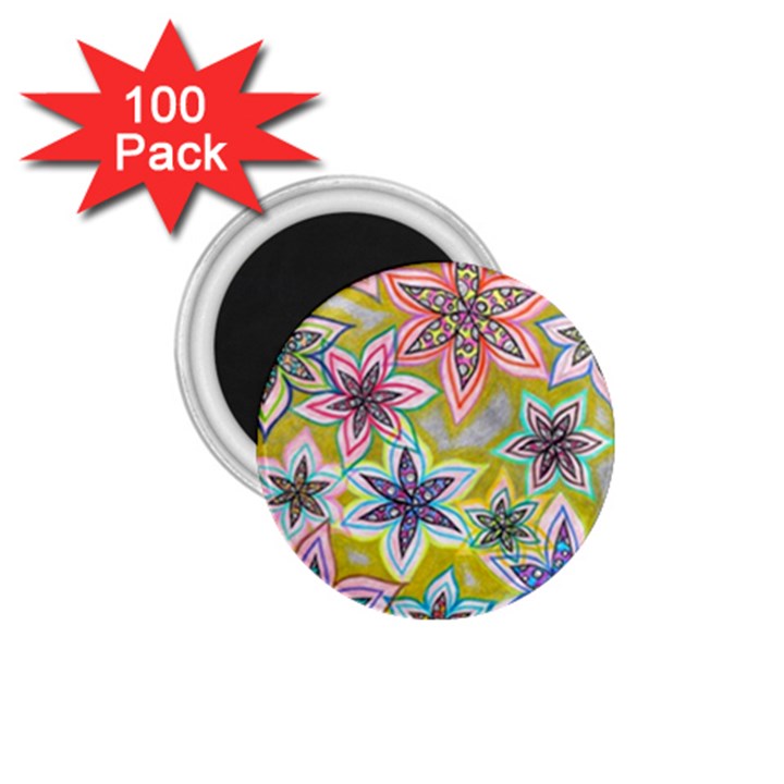 Bubble Flowers 1.75  Magnets (100 pack) 